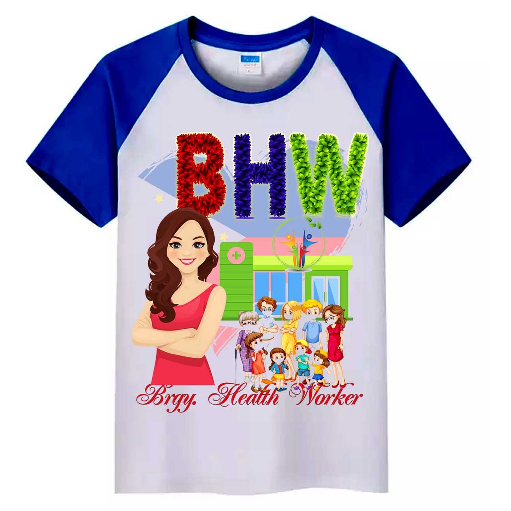 BHW Barangay Health Workers TSHIRT with name