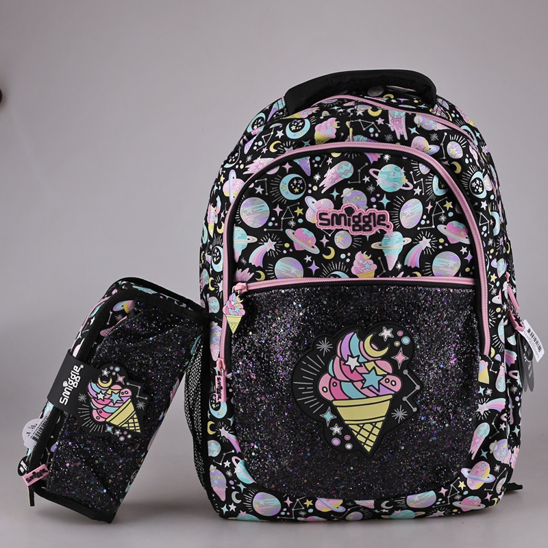 Smiggle Backpack - latest design diamond Ice cream Decompression