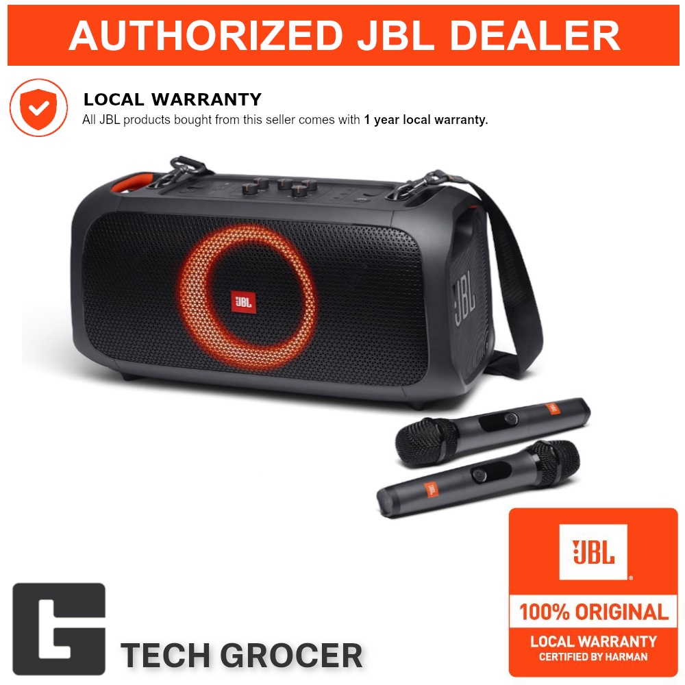 JBL PartyBox On the Go Portable Party Speaker with Built in Lights