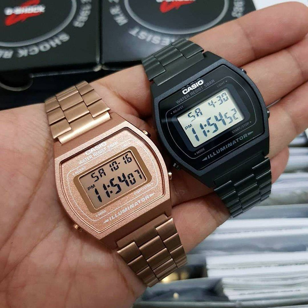 Casio b640wc best sale rose gold