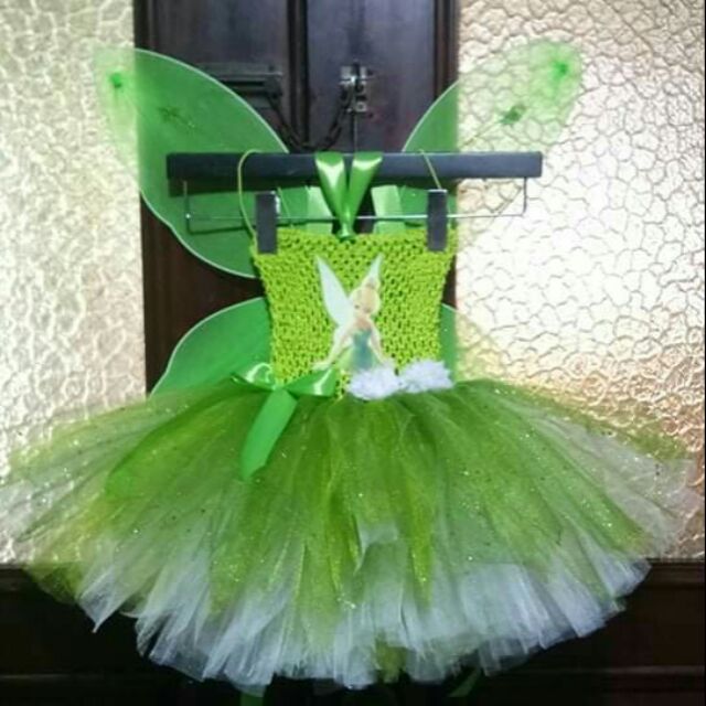 Tinkerbell tutu dress with accessories Shopee Philippines