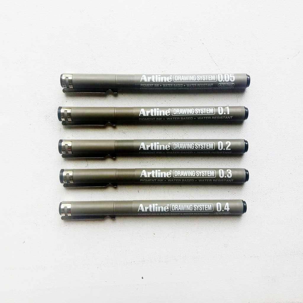 Best permanent fineliners for ink and wash - Liz Steel : Liz Steel