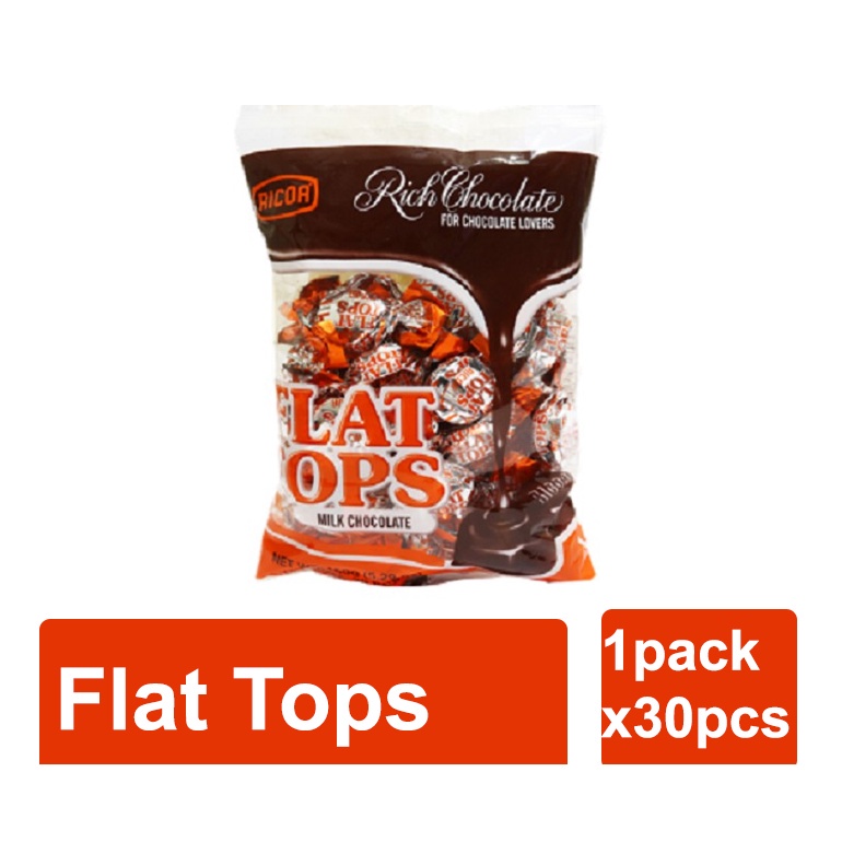 RICOA FLAT TOPS MILK CHOCOLATE 150g | Shopee Philippines