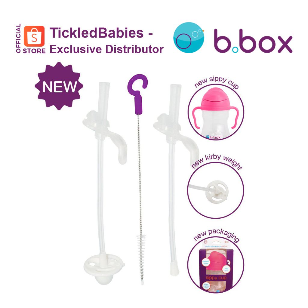 b.box Sippy Cup + Replacement Straw and Cleaner Pack