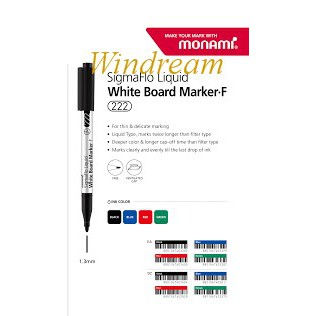 Monami Liquid Whiteboard Markers Bullet Point Set Of 4
