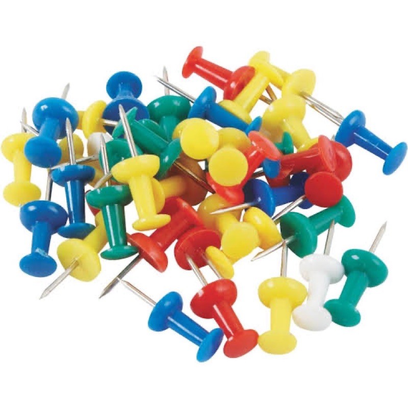 Color Push Pins (50 Pins)