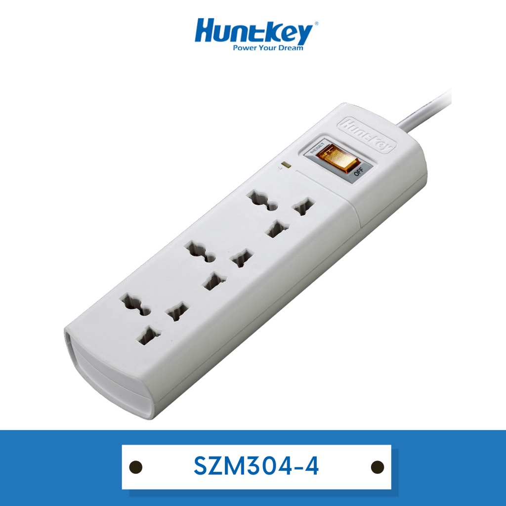 Huntkey SZM304 3 Socket Surge Protector Extension Cable