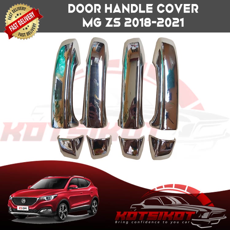 8 PCs Door Handle Cover Chrome Trim For MG ZS SUV 2017 2018 2019 2020