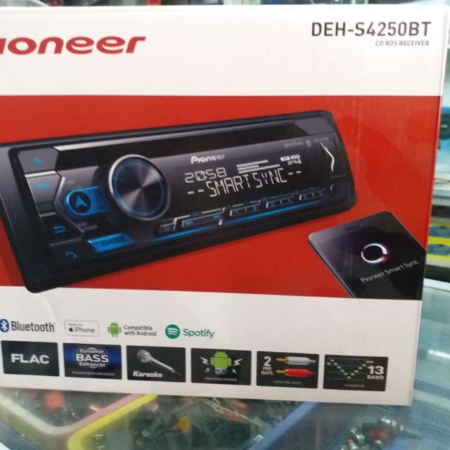 RADIO DE AUTO PIONEER DEH S4250BT CON USB Y BLUETOOTH