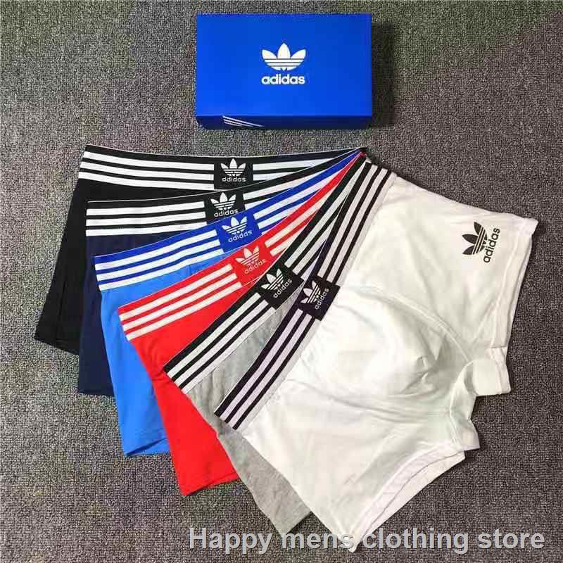 Adidas originals underwear men''s cotton breathable comfortable boxer  shorts in the four corners