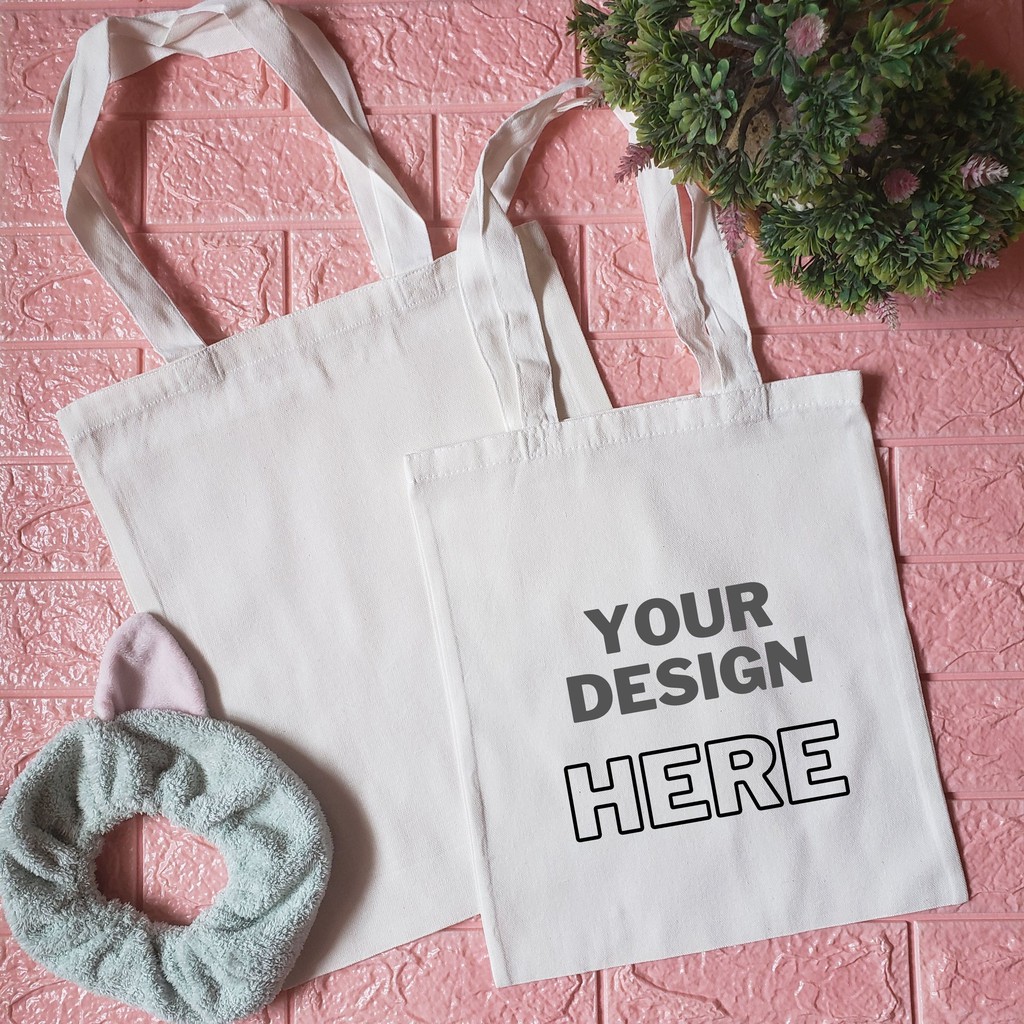 Personalized canvas cheap tote bag