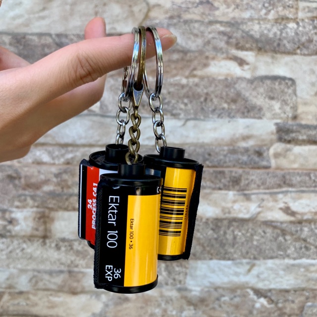 Film Canister Cassette Keychain Souvenir Gift Non Disposable 35mm Lomo