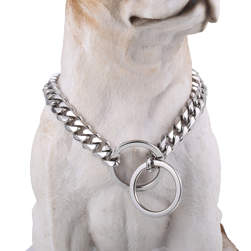 Heavy duty best sale dog choke chain