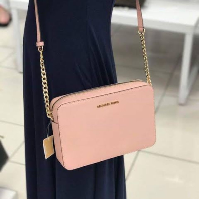 Michael kors jet set sling bag in pink Shopee Philippines