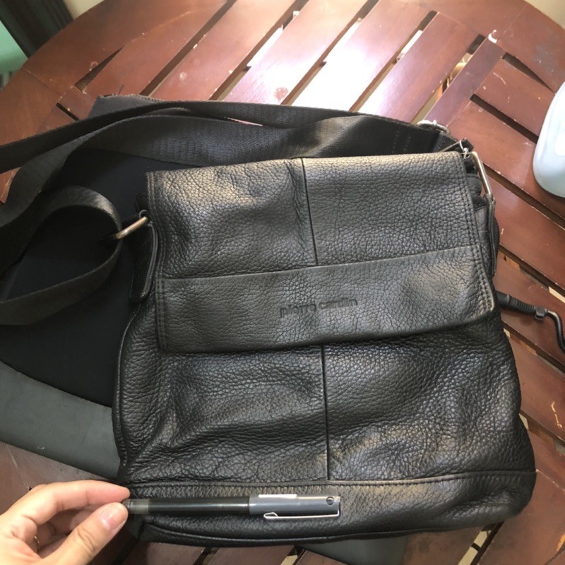 Pierre cardin outlet leather bag