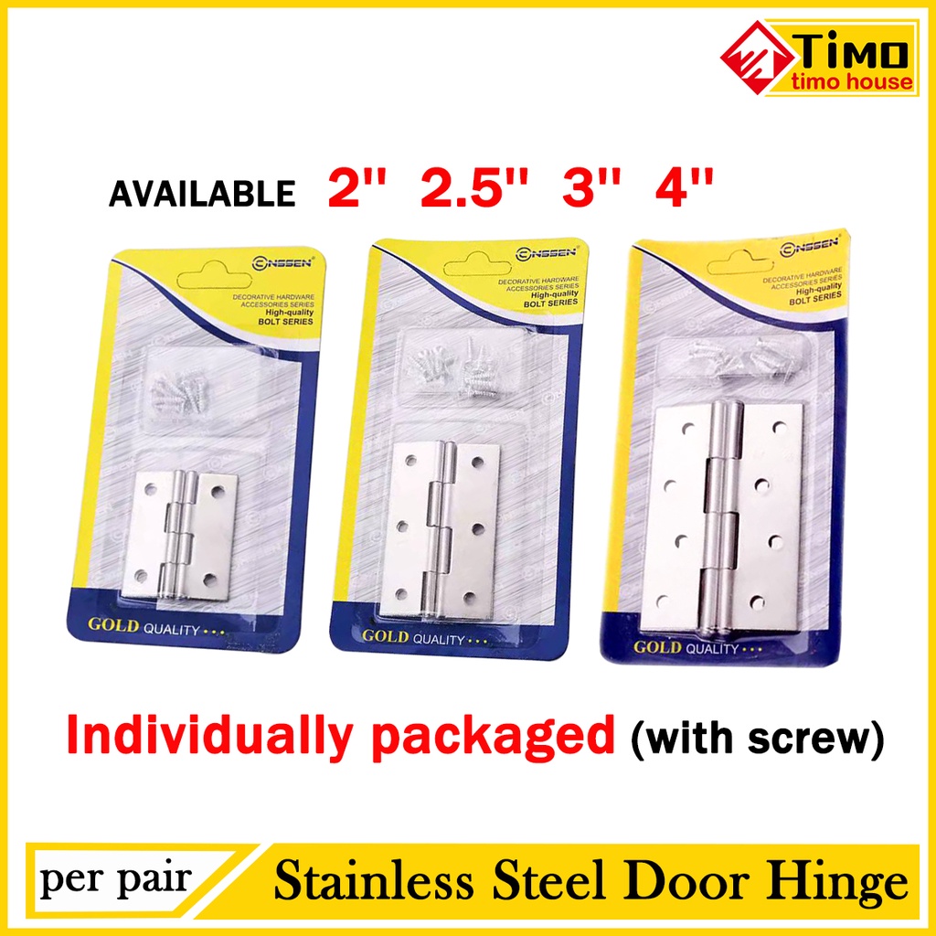 PER BOX) Stainless Steel Door Hinge Bisagra Folding Butt Hinges Mini Small  Hinges (20pcs)