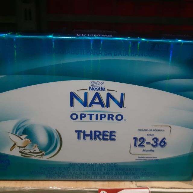 Nan optipro three hot sale 2.4 kg price