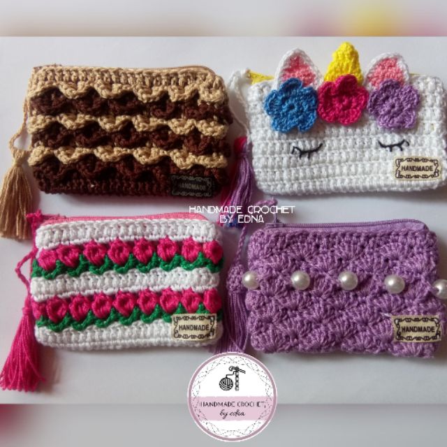 Crochet discount change purse