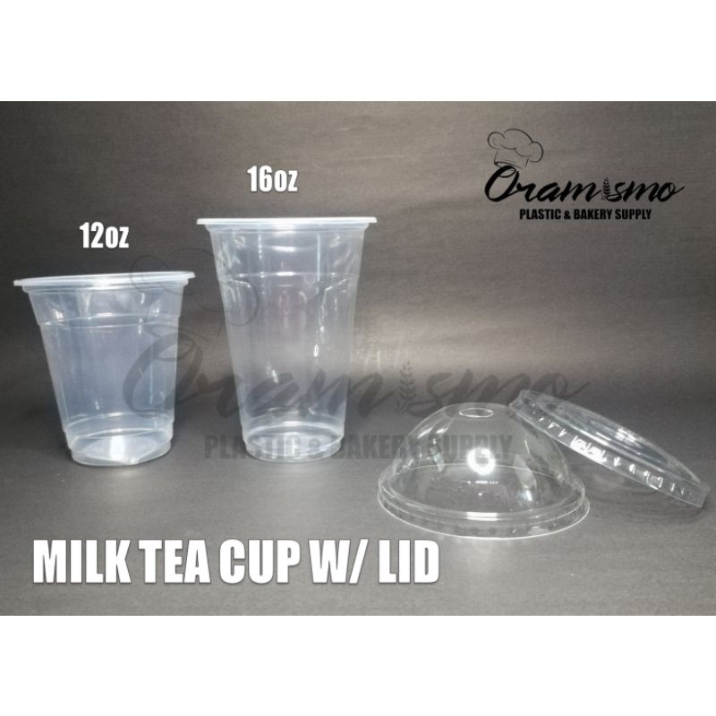 16 oz PP Plastic Cups (95mm)  Plastic cups, Cup, Bubble tea
