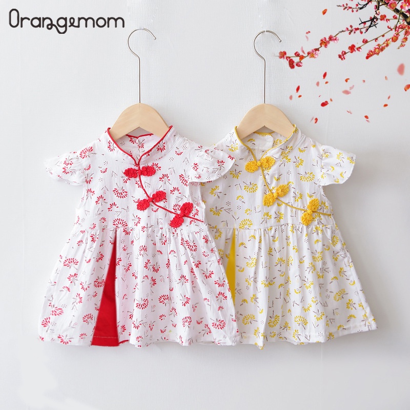 Baby Girl Clothes Summer Dress Children Thin Antique Girls