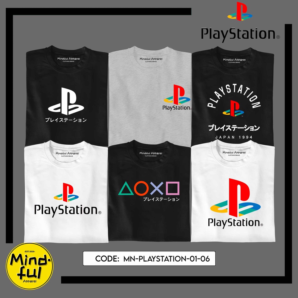 PLAYSTATION MINI GRAPHIC TEES PRINTS MINDFUL APPAREL T SHIRTS