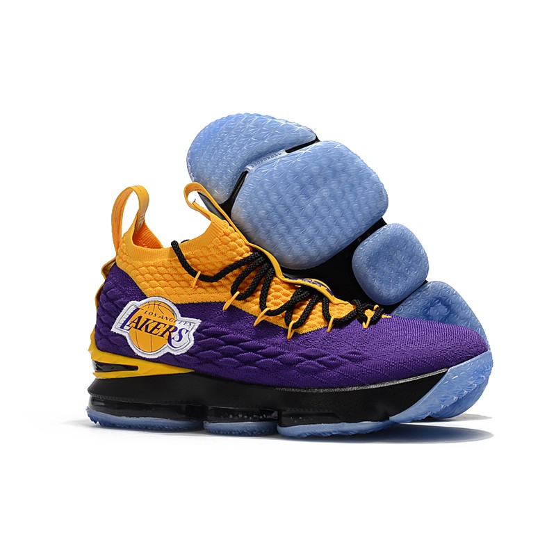 Lebron 15 clearance purple and gold