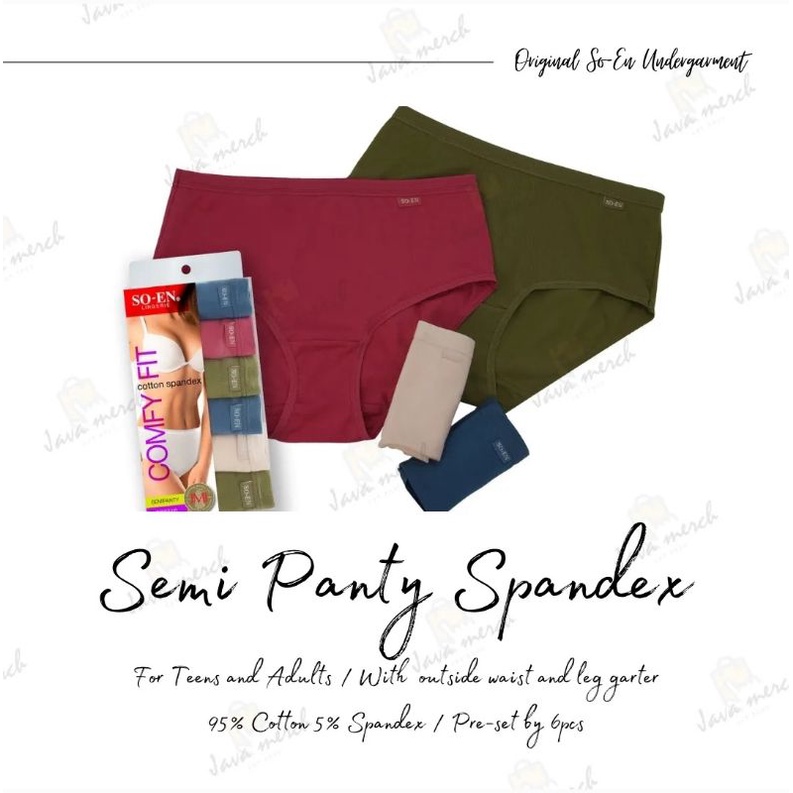 Soen Semi Panty Spandex 6-in-1 for Adults SMS