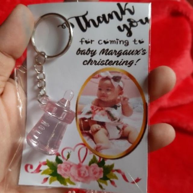 Keychain souvenir sale for baptism