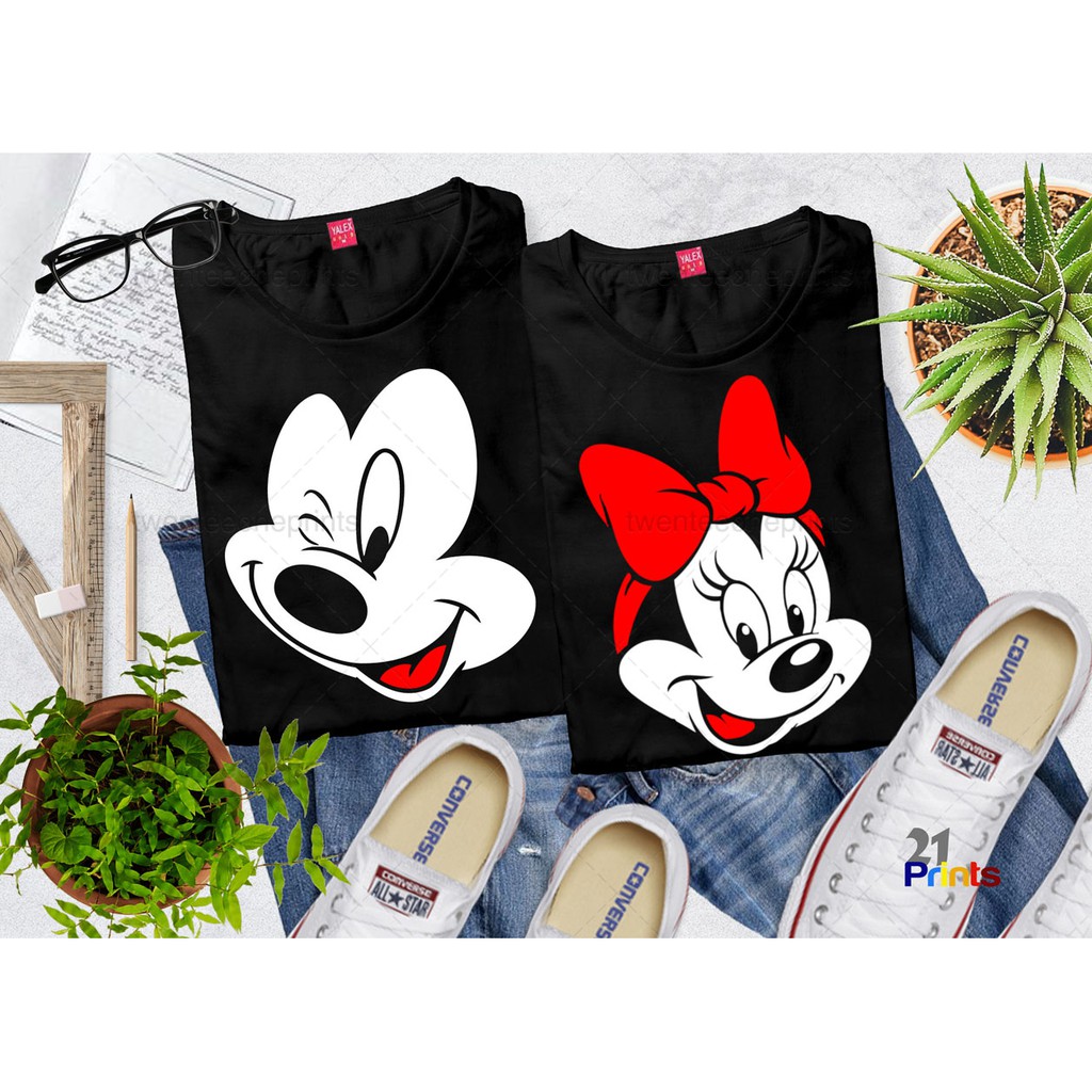 Minnie mouse and cheap mickey mouse couple shirts