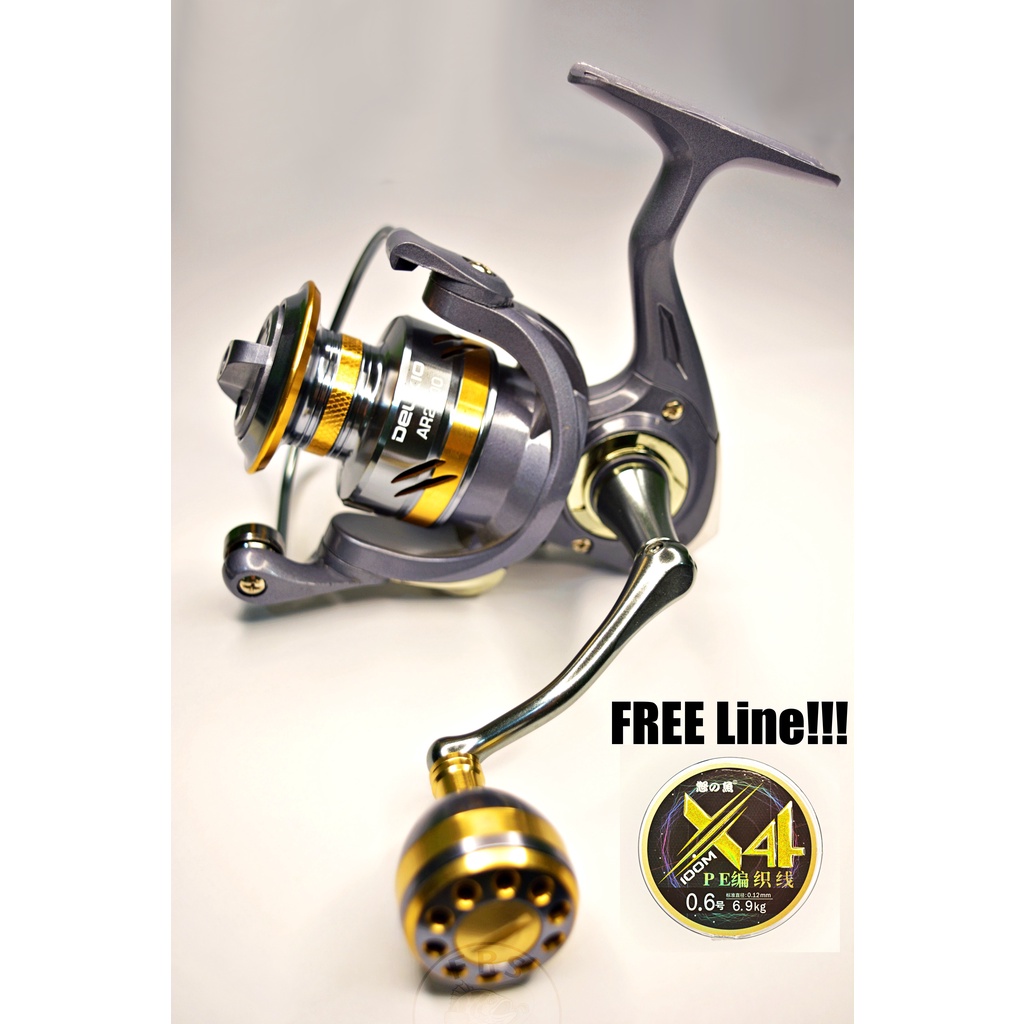 DEUKIO Fishing Spinning Reel AR 2000-5000 series with Free Line!!!
