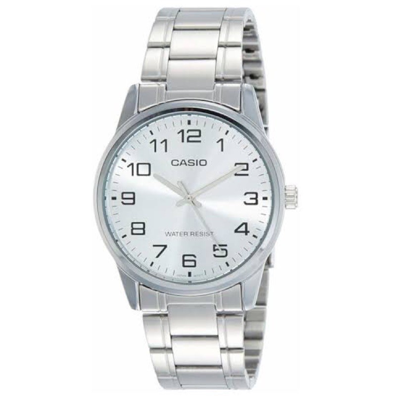 Casio analog hotsell watch silver