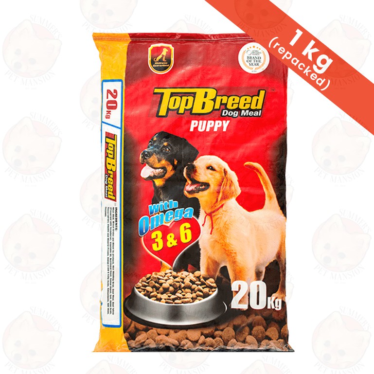 Top breed dog shop food puppy price