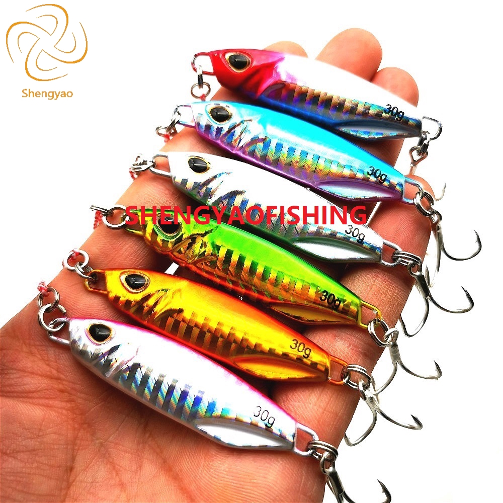 4Pcs 7g/10g/12g Lead Jig Head Hook With Spinner Spoon 3D Fish