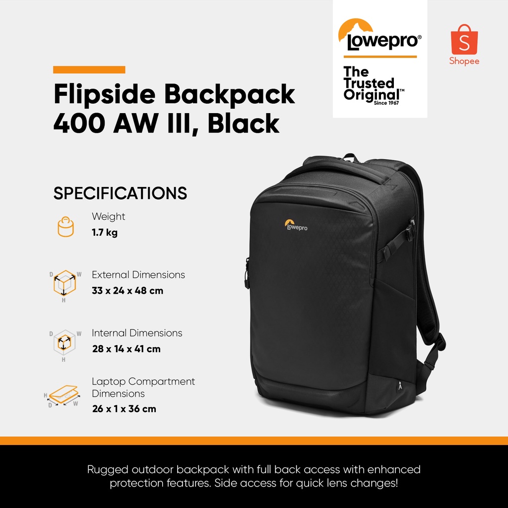 Flipside camera bag sales