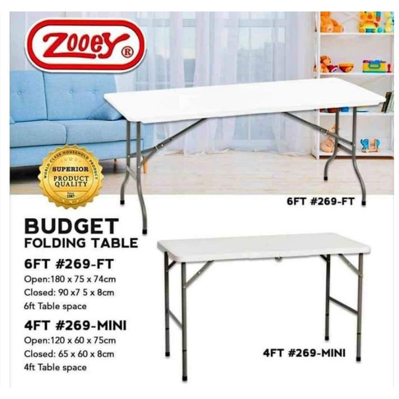 Zooey plastic deals table price