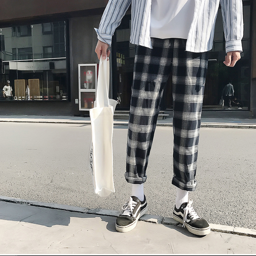 Plaid pants outfit for 2024 men