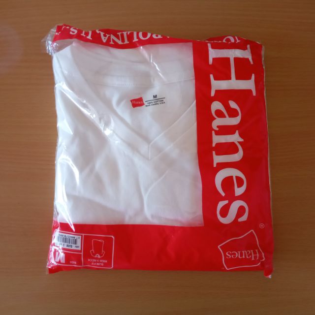 Hanes slim fit outlet v neck