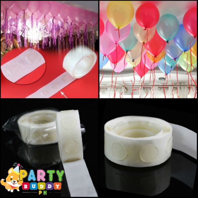 Wedding Birthday Balloon Glue Dots 100pcs Wall Ceiling Attachments -   - Up to 50% Discount - Free Delivery