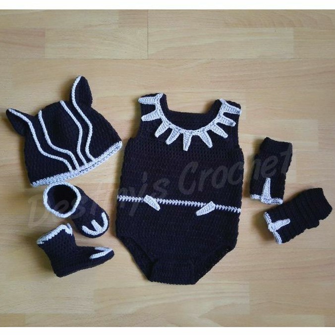 Black panther cheap newborn outfit