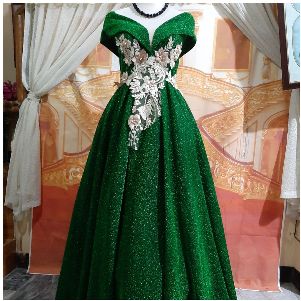 Gown green outlet