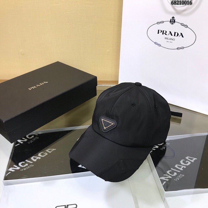 Original Prada baseball Cap for men and women Caps Shopee