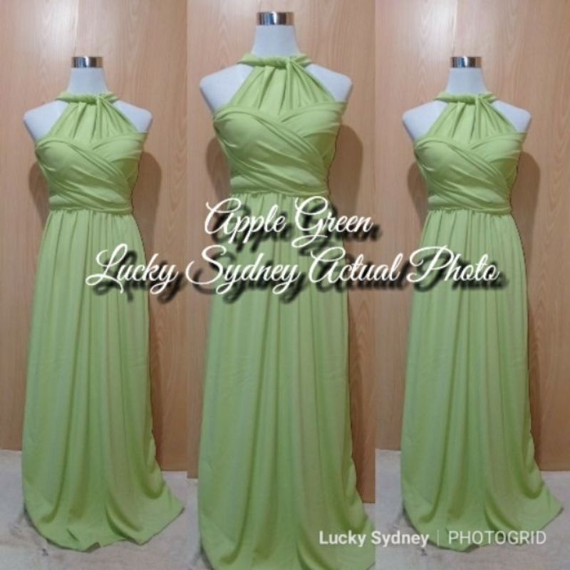 Apple green shop infinity dress