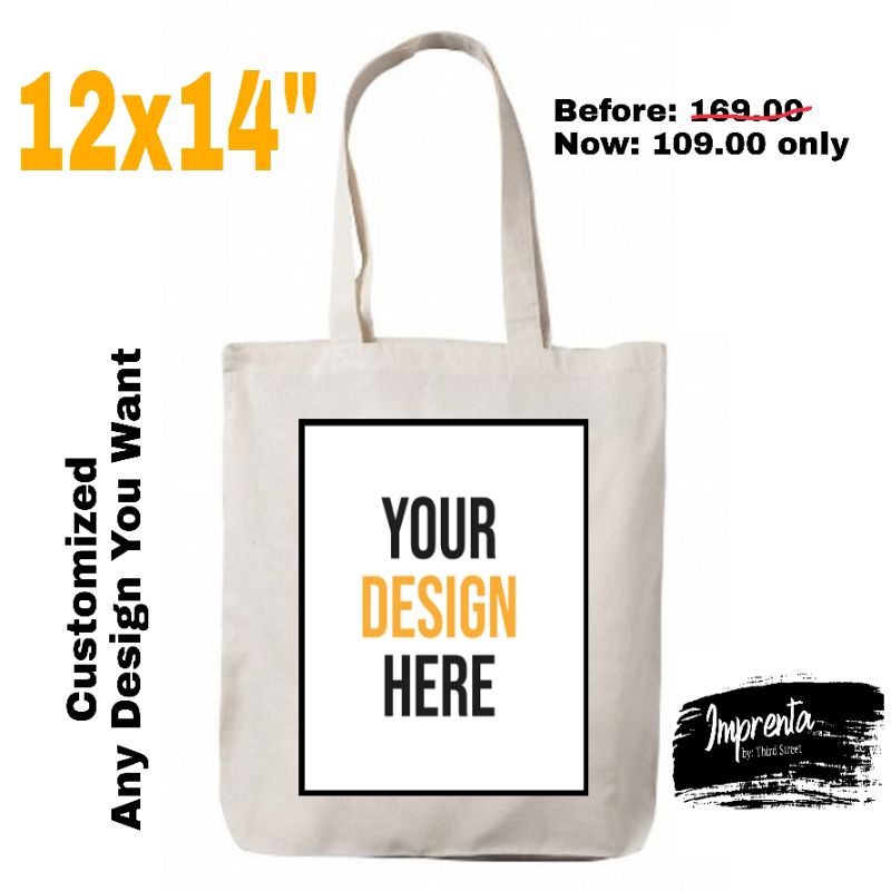 Customized best sale canvas bag