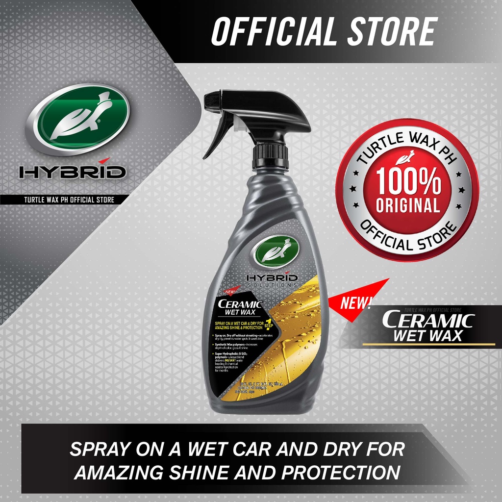 Turtle Wax 53410 Hybrid Solutions Ceramic Wet Wax Car Spray Wax 26 fl oz.  (2 Pack) 