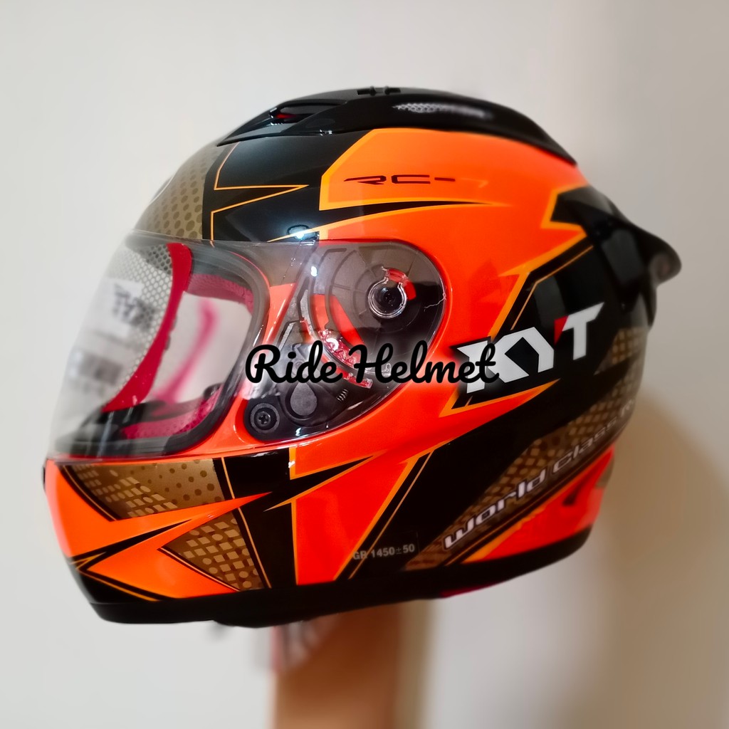 Helm kyt hot sale full face orange