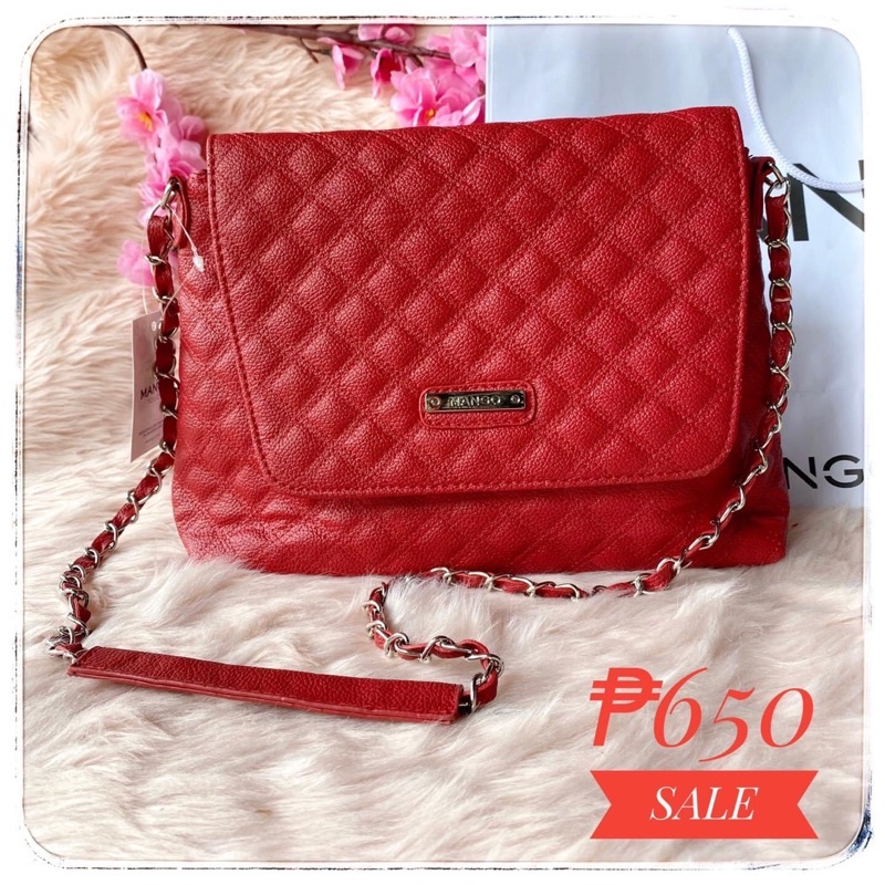 Mango quilted crossbody discount bag