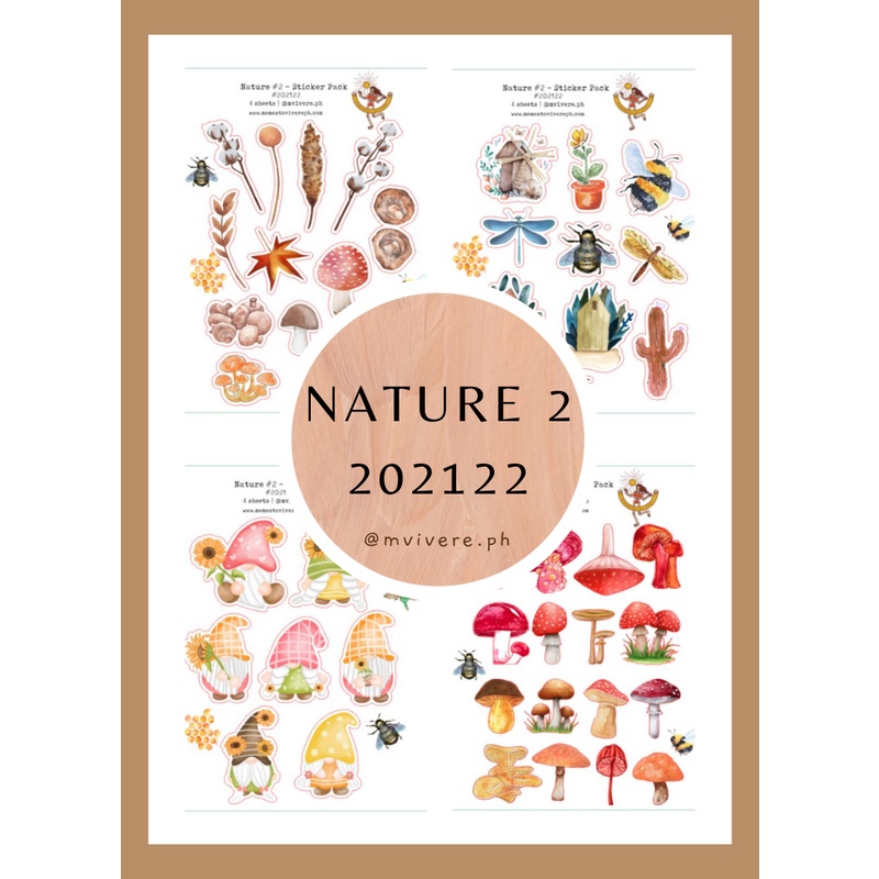 Cute nature sticker pack