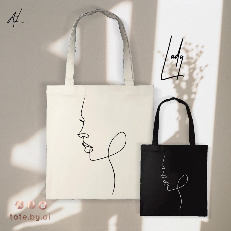 Minimalist discount tote bags