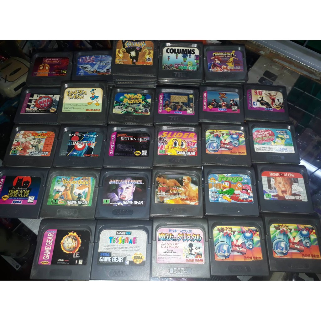 Sega game gear store games for sale