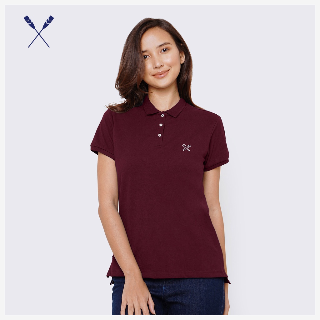 Maroon polo shirt for women best sale